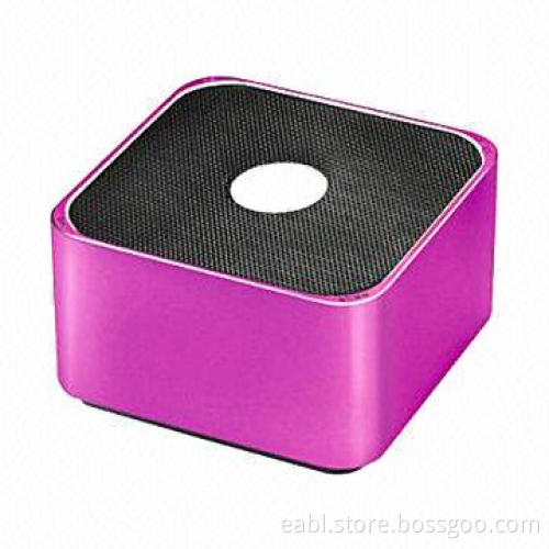 Mini Wireless Bluetooth Speaker with Microphone, Control Corner, Sound Card, Aluminum Alloy Housing